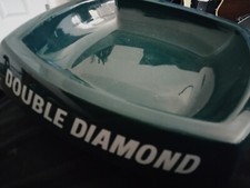 Double diamond ash tray - diamond, tray,