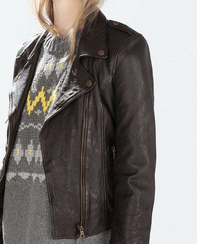 Zara genuine dark brown - genuine,