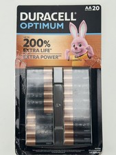 Duracell Optimum AA Batteries 100% Extra Life Extra Power Battery 1 Pack of 20