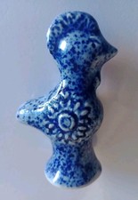 Mint-Antique Ceramic Folk Art-Scandanvian Cock Whistle 