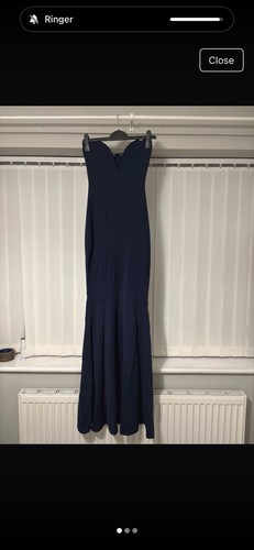 Scuba bandeau fishtail maxi