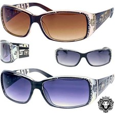 WRAP DIAMANTE LADIES SUNGLASSES LARGE BIG OVERSIZED KLEO DESIGNER WOMENS UV400
