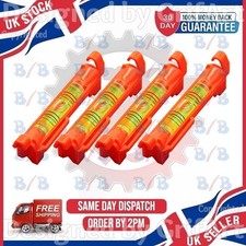 4PC LINE CORD HANGING SPIRIT LEVEL BUBBLE STRING VIAL BLOCK WORK BRICKWORK TOOL