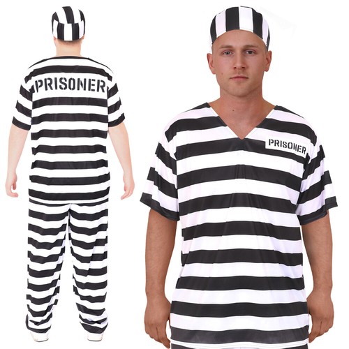 Adults striped prisoner - adults,