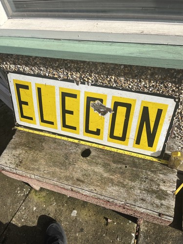 Elecon original enamel sign - original,