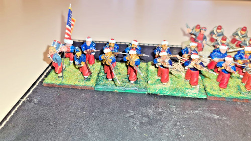 25mm minifigs acw zouaves - 25mm,