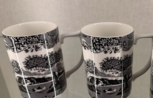 Spode blue italian mugs - blue,