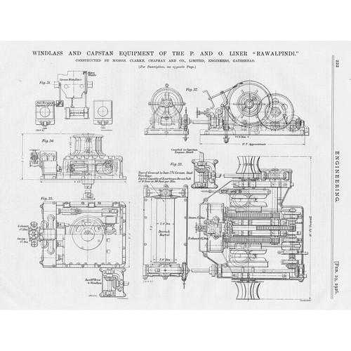 Windlass capstan equipment - capstan,