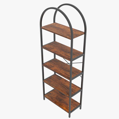 Tier arched bookshelf - 5-tier,