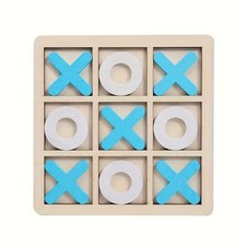 Wooden Noughts & Crosses Game