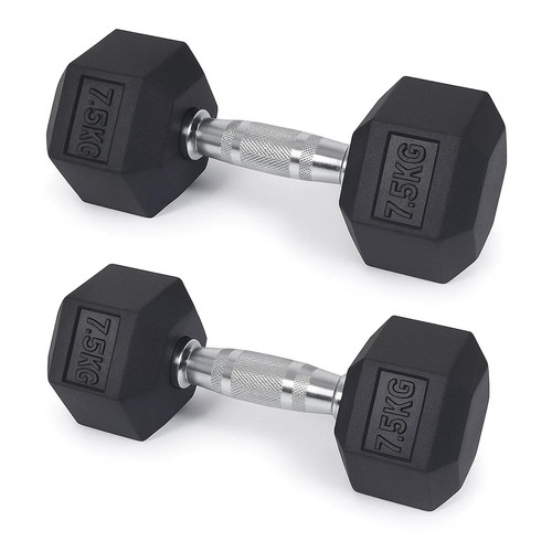 5kg pair rubber hex - pair,