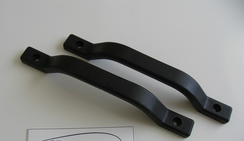 Black plastic door grab - 2,