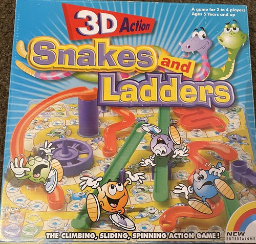 Action snakes and ladders - 3d,