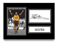 Steve Bull Signed A4 Photo