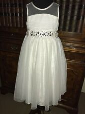 Ivory Tulle & Diamanté Bridesmaids Dress - Age 4 - New - BEAUTIFUL