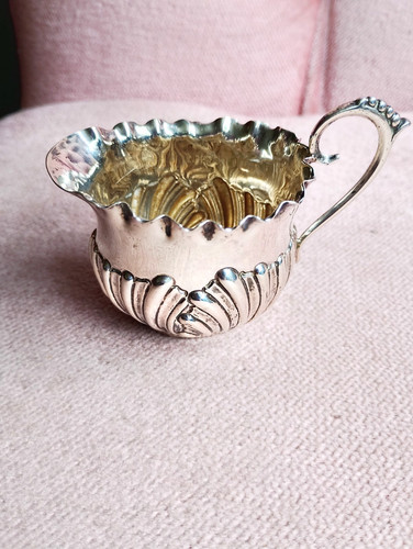 Antique sterling silver cream - antique,