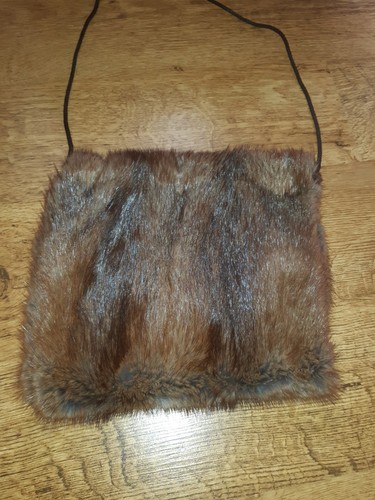 Vintage style real fur poss - style, (poss