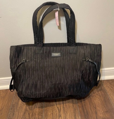 Victoria secret black tote - victoria's,