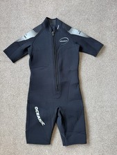 Oceanic Shadow Titanium Scuba Diving Shorty Shortie Wetsuit Size XL