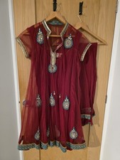 4 Piece Burgundy Red South