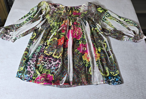 Noise multicolor floral sheer - multicolor,