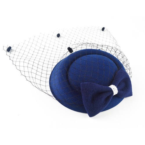 Vintage royal pillbox hat - royal,