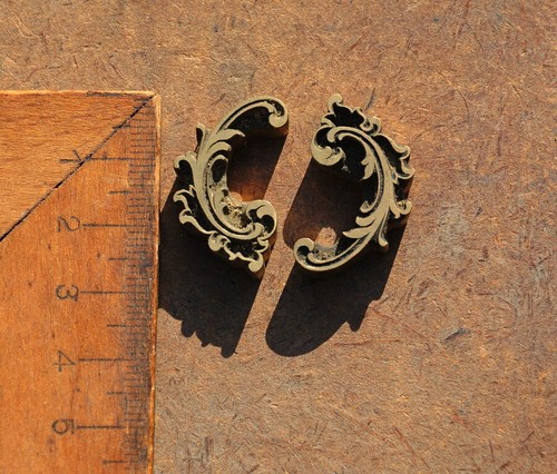Brass ornament bookbinding - brass,