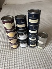 Selection DULUX HERITAGE/FARROW & BALL/MYLANDS/BENJAMIN  MOORE PAINT SAMPLE POTS
