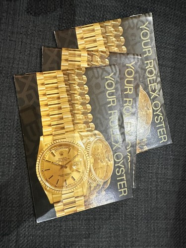 Your rolex oyster booklet - rolex,