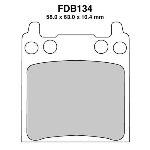 Pair brake pads - brake, ferodo