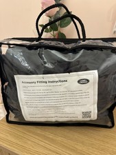 LAND ROVER OFFICIAL 2 FRONT SEAT COVERS PROTECTOR IN BLACK 