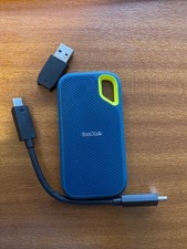 SanDisk Extreme Portable SSD 2TB (up to 1050 MB/s read 1000MB/s write USB C NVMe