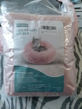 Pink Furry Soft Cat Bed 40cm