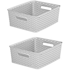 2 x Curver Plastic Storage
