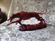 Rare Ruby Infusion Greyhound Peggy Davies Signed