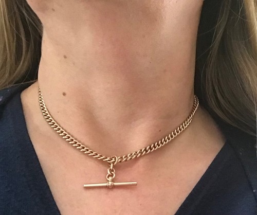 Antique solid 9ct rose - rose, gold