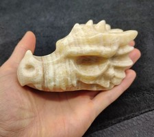Large Yellow Calcite Dragon