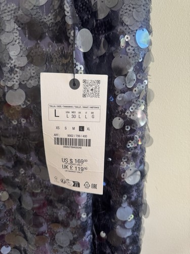 Zara sequin party dress - sequin,