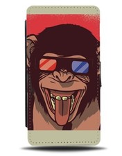 Funny Chimpanzee In 3D Glasses