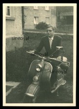 NSU Lambretta Scooter - 1950s - Car Scooter Vintage Motorcycle - Photo 7x10cm