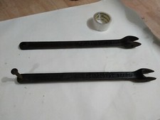 Reclaimed Wrought Iron Reversible Tram Bench Addison & Co Wellington salop Bars 