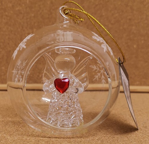 Angel heart christmas glass - heart,