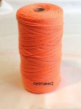 FLUORESCENT ORANGE SPUN POLY TWINE PURSE NETS RABBITING FERRETING