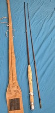 A SCARCE VINTAGE HARDY CC DE FRANCE FLY ROD 8FT GREENHEART IN HARDY BAG