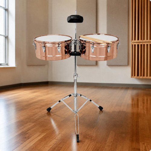 Rose gold timbales drum set - timbales,