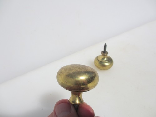Vintage brass cabinet knob - vintage,