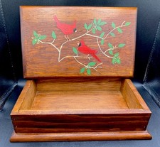 Vtg Folk Art Painted Cardinal