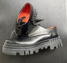 SANTONI Leather Lace-Up Shoes