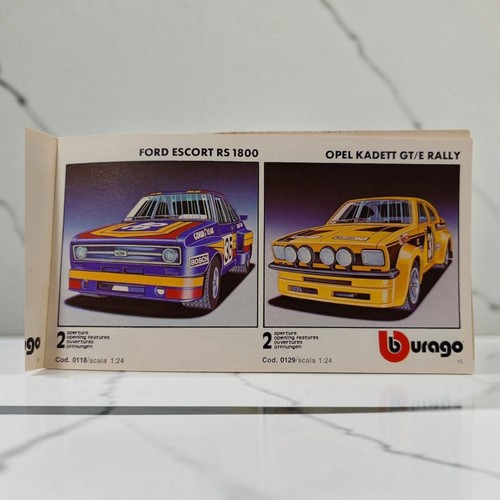 Catalog burago 1979 - catalog,