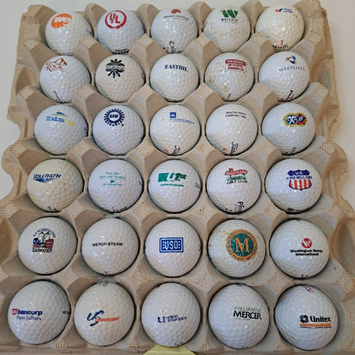 Logo golf balls - 30, lot